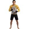 Private Label BJJ Rash Guard with Custom Sublimated Design for Brazilian Jiu-Jitsu Training